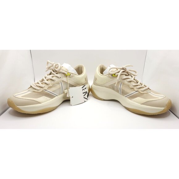 ZARA Beige White Translucent Mesh Trainer Sneakers w/ Memory Foam NWT US1 EU32 - Picture 6 of 12